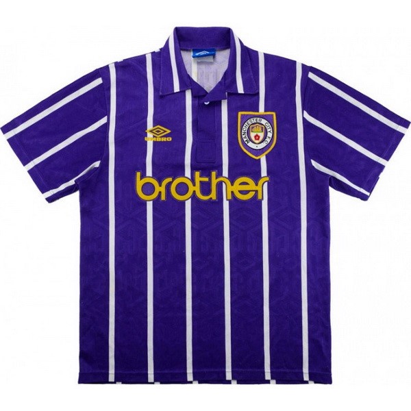 Tailandia Camiseta Manchester City Replica Segunda Ropa Retro 1993 1994 Purpura